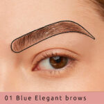 Easy Brow Eyebrow Sticker keuze BLUE Voorbeeld Sjabloon 01 Bleu Elegant Brows, Easy Brows Eyebrow sticker.