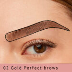 Easy Brow Eyebrow Sticker keuze Gold Voorbeeld Sjabloon 02 Gold Perfect Brows, Easy Brows Eyebrow sticker.